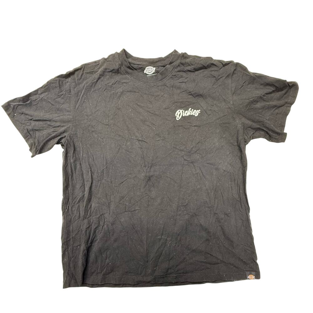 Dickies Black Short Sleeve Script Logo Tee